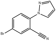 5-Bromo-2-pyrazol-1-yl-benzonitrile Struktur