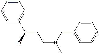 (R,S)-N-Methyl 3-benzylamino-1-phenyl-1-propanol Struktur