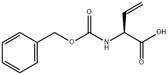 3-Butenoic acid, 2-[[(phenylmethoxy)carbonyl]amino]-, (2 S )- Struktur