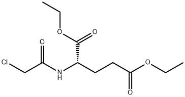 L-Glutamic acid, N-(chloroacetyl)-, diethyl ester Struktur