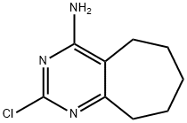 2-chloro-5H,6H,7H,8H,9H-cyclohepta[d]pyrimidin-4-amine Struktur