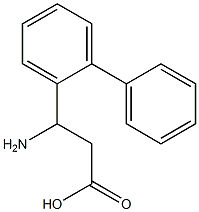 3-amino-3-{[1,1'-biphenyl]-2-yl}propanoic acid Struktur