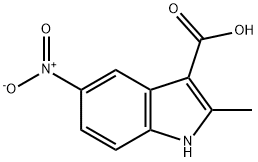 2-methyl-5-nitro-1H-indole-3-carboxylic acid Struktur