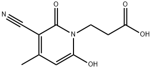 3-(3-cyano-6-hydroxy-4-methyl-2-oxopyridin-1(2H)-yl)propanoic acid Struktur