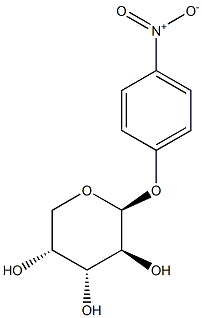 4-Nitrophenyl b-D-arabinopyranoside Struktur