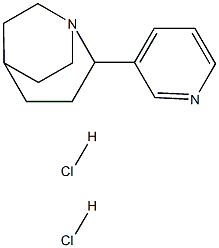 2-(3-Pyridinyl)-1-azabicyclo[3.2.2]nonane dihydrochloride Struktur