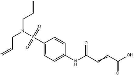 (E)-4-{4-[(diallylamino)sulfonyl]anilino}-4-oxo-2-butenoic acid Struktur