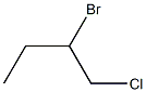 2-bromo-1-chlorobutane Struktur