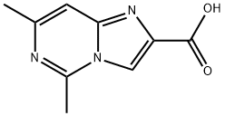 5,7-Dimethylimidazo[1,2-c]pyrimidine-2-carboxylic acid Struktur