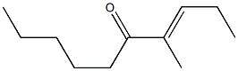 (3E)-4-methyldec-3-en-5-one Struktur