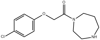 2-(4-chlorophenoxy)-1-(1,4-diazepan-1-yl)ethan-1-one Struktur