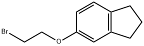 5-(2-bromoethoxy)-2,3-dihydro-1H-indene Struktur