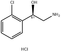 (R)-2-Amino-1-(2-chlorophenyl)ethanol hydrochloride Struktur