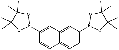 2,7-Bis(4,4,5,5-tetramethyl-1,3,2-dioxaborolan-2-yl)naphthalene Struktur