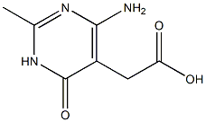 2-(4-amino-2-methyl-6-oxo-1,6-dihydropyrimidin-5-yl)acetic acid Struktur