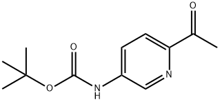 (6-Acetyl-pyridin-3-yl)-carbamic acid tert-butyl ester Struktur