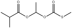 1-{[(methylsulphanyl)carbonyl]oxy}ethyl 2-methylpropanoate Struktur