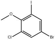 4-Bromo-2-chloro-6-iodoanisole Struktur