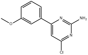 2-Amino-4-chloro-6-(3-methoxyphenyl)pyrimidine Struktur