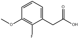 2-Fluoro-3-methoxyphenylacetic acid Struktur