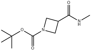 tert-butyl 3-(methylcarbamoyl)azetidine-1-carboxylate Struktur