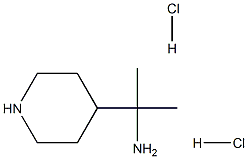 2-(piperidin-4-yl)propan-2-amine dihydrochloride Struktur