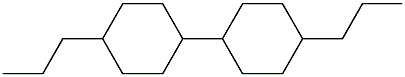 1,1'-Bicyclohexyl, 4,4'-dipropyl- Struktur