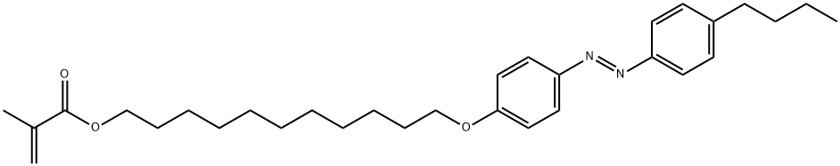 11-[4-(4-Butylphenylazo)phenoxy]undecyl Methacrylate Struktur