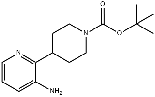 TERT-BUTYL 4-(3-AMINOPYRIDIN-2-YL)PIPERIDINE-1-CARBOXYLATE, 873000-10-3, 結(jié)構(gòu)式