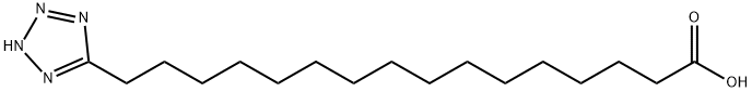 2H-Tetrazole-5-hexadecanoic acid Struktur