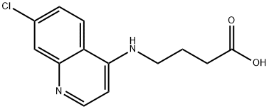 4-[(7-chloroquinolin-4-yl)amino]butanoic acid Struktur