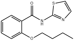 2-butoxy-N-(1,3-thiazol-2-yl)benzamide Struktur