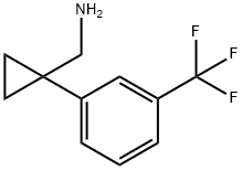 {1-[3-(trifluoromethyl)phenyl]cyclopropyl}methanamine Struktur