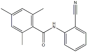 N-(2-cyanophenyl)-2,4,6-trimethylbenzamide Struktur