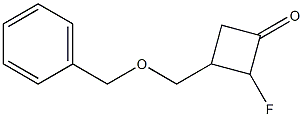 3-[(benzyloxy)methyl]-2-fluorocyclobutan-1-one Struktur