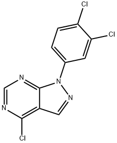 4-CHLORO-1-(3,4-DICHLOROPHENYL)-1H-PYRAZOLO[3,4-D]PYRIMIDINE Struktur