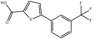 5-[3-(trifluoromethyl)phenyl]thiophene-2-carboxylic acid Struktur