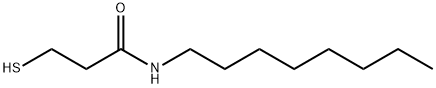 Propanamide, 3-mercapto-N-octyl- Struktur