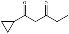 1-cyclopropylpentane-1,3-dione Struktur