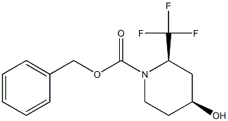 benzyl (2R,4S)-4-hydroxy-2-(trifluoromethyl)piperidine-1-carboxylate Struktur