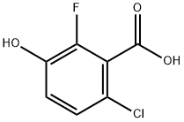 6-Chloro-2-fluoro-3-hydroxybenzoic acid Struktur