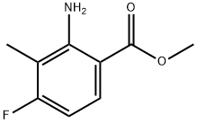 Benzoic acid, 2-amino-4-fluoro-3-methyl-, methyl ester Struktur