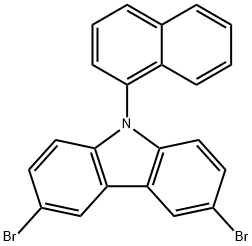 3,6-二溴-N-(1-萘基)咔唑, 929103-28-6, 結(jié)構(gòu)式