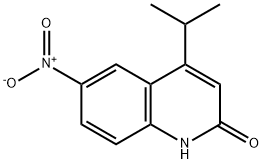 4-Isopropyl-6-nitroquinolin-2(1H)-one Struktur