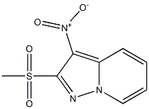 2-(methylsulfonyl)-3-nitropyrazolo[1,5-a]pyridine Struktur