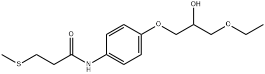 N-[4-(3-Ethoxy-2-hydroxypropoxy)phenyl]-3-(methylthio)propanamide Struktur