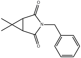 (1R,5S)-3-benzyl-6,6-dimethyl-3-azabicyclo[3.1.0]hexane-2,4-dione Struktur