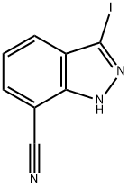 3-iodo-2H-indazole-7-carbonitrile Struktur