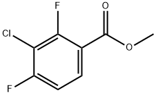 methyl 3-chloro-2,4-difluorobenzoate Struktur