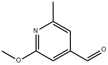 2-Methoxy-6-methylisonicotinaldehyde Struktur